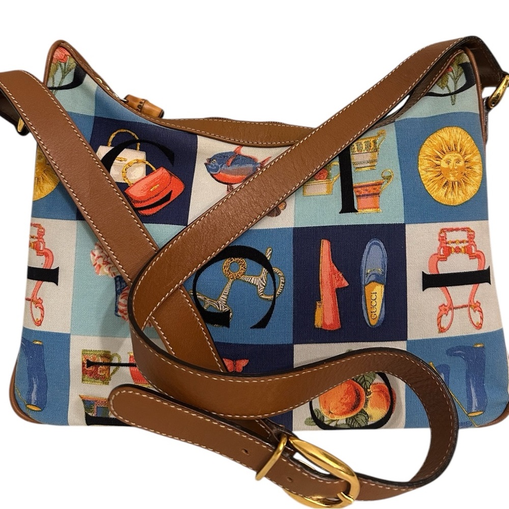 Gucci Alphabet Patchwork Shoulder Bag - image 1